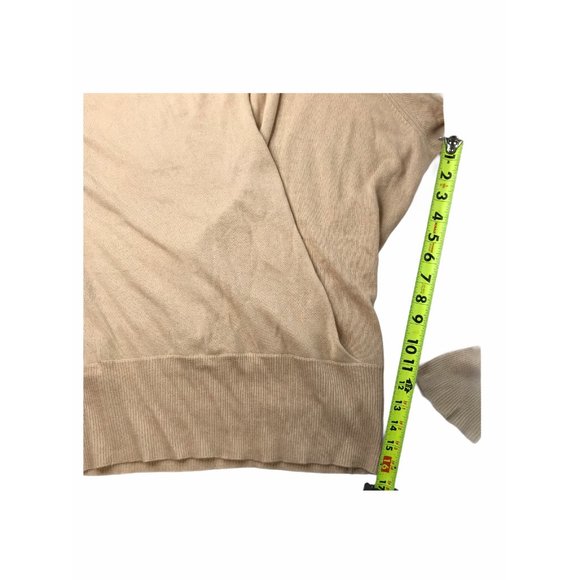 BCBG Max Azria Sweater Cowl Shawl Neck Draped. Tan - Picture 8 of 8